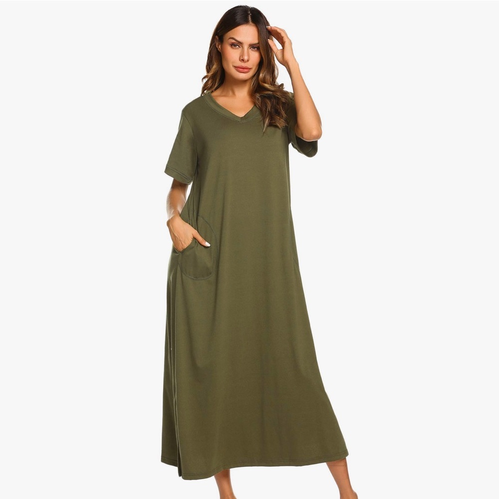 Olive Sleep Dress 📦 (M-8)